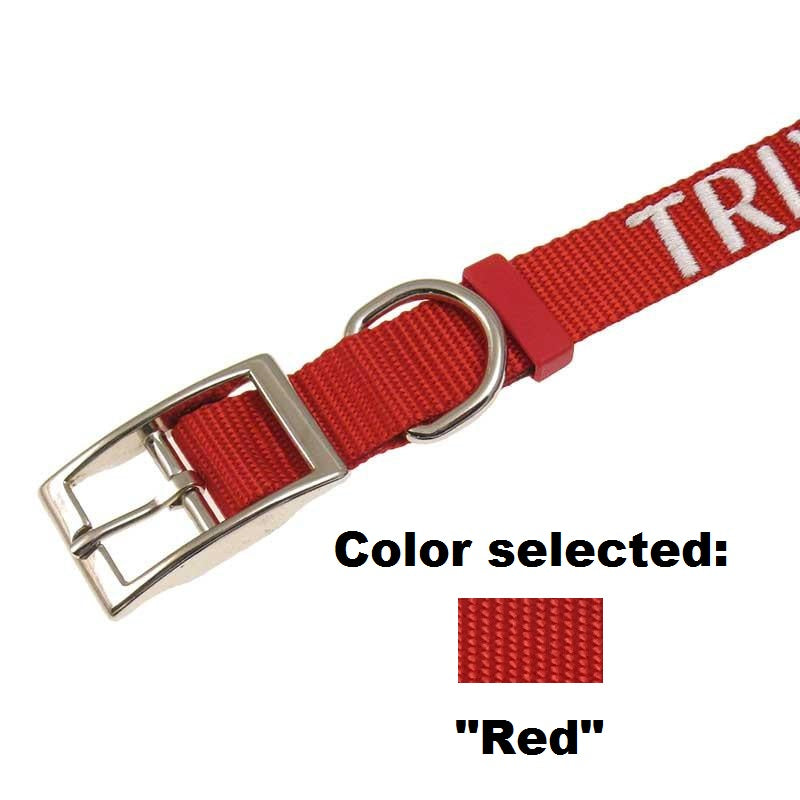 Dog Collar - 1" Width - Personalized Embroidery (Traditional Style), - Lucky Pet